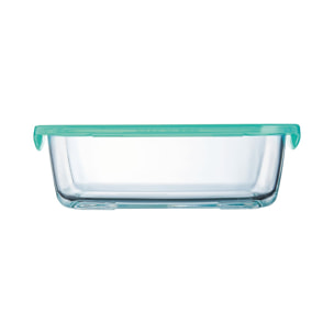 Barattolo ermetico rettangolare 82 cl Keep'n Box + Coperchio Lagoon - Luminarc