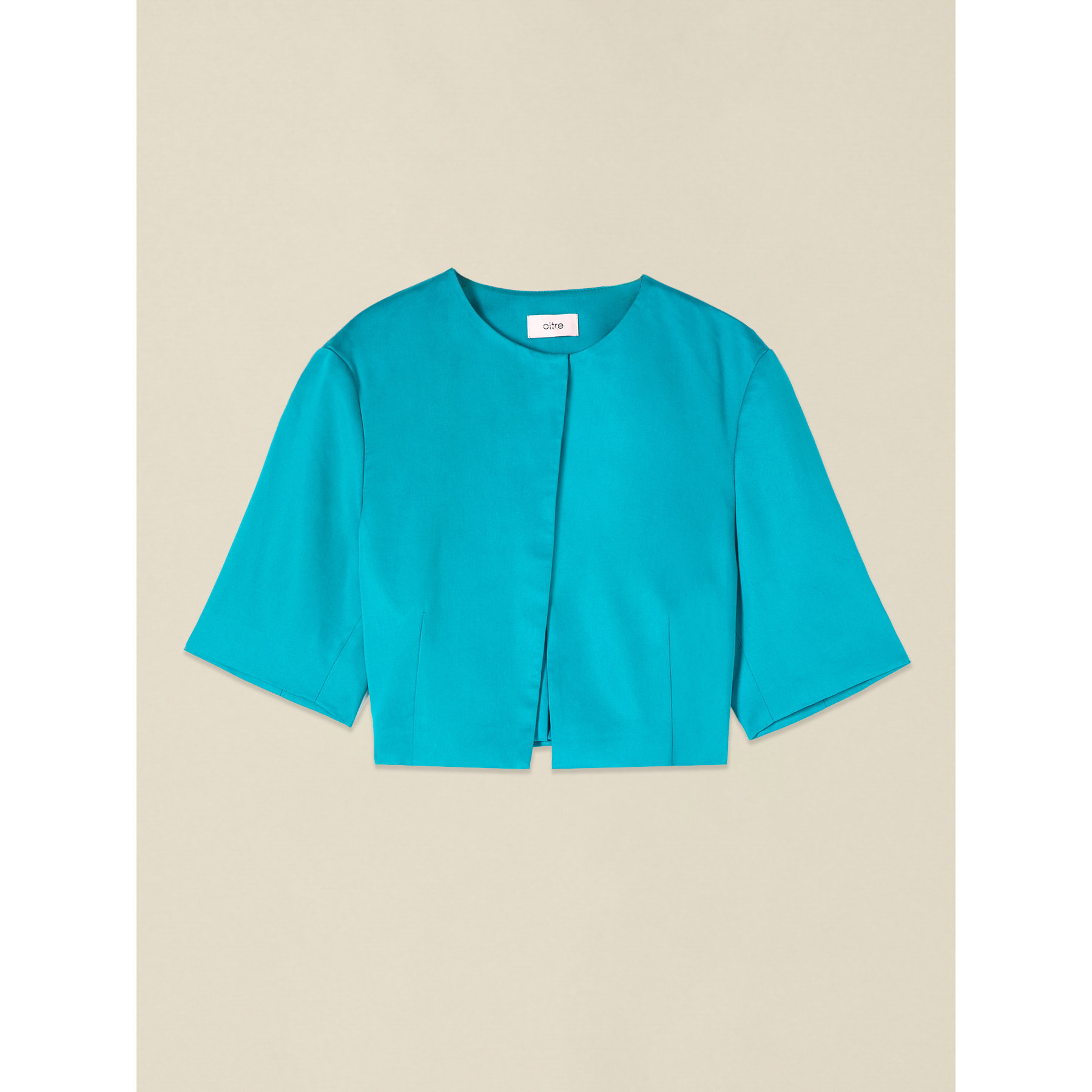 Oltre - Giacca corta in lyocell - Ottanio