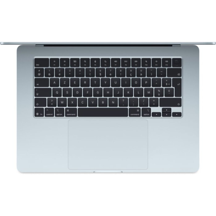 Ordinateur Apple MACBOOK Air 15" Puce M4 CPU 10 / GPU 10 coeurs Mémoire RAM 16Go Stockage 512Go SSD Retina Bleu