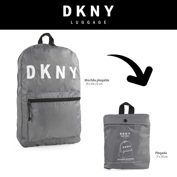 Mochila Casual/Ocio Dkny Dkny-928 Packable Charcoal