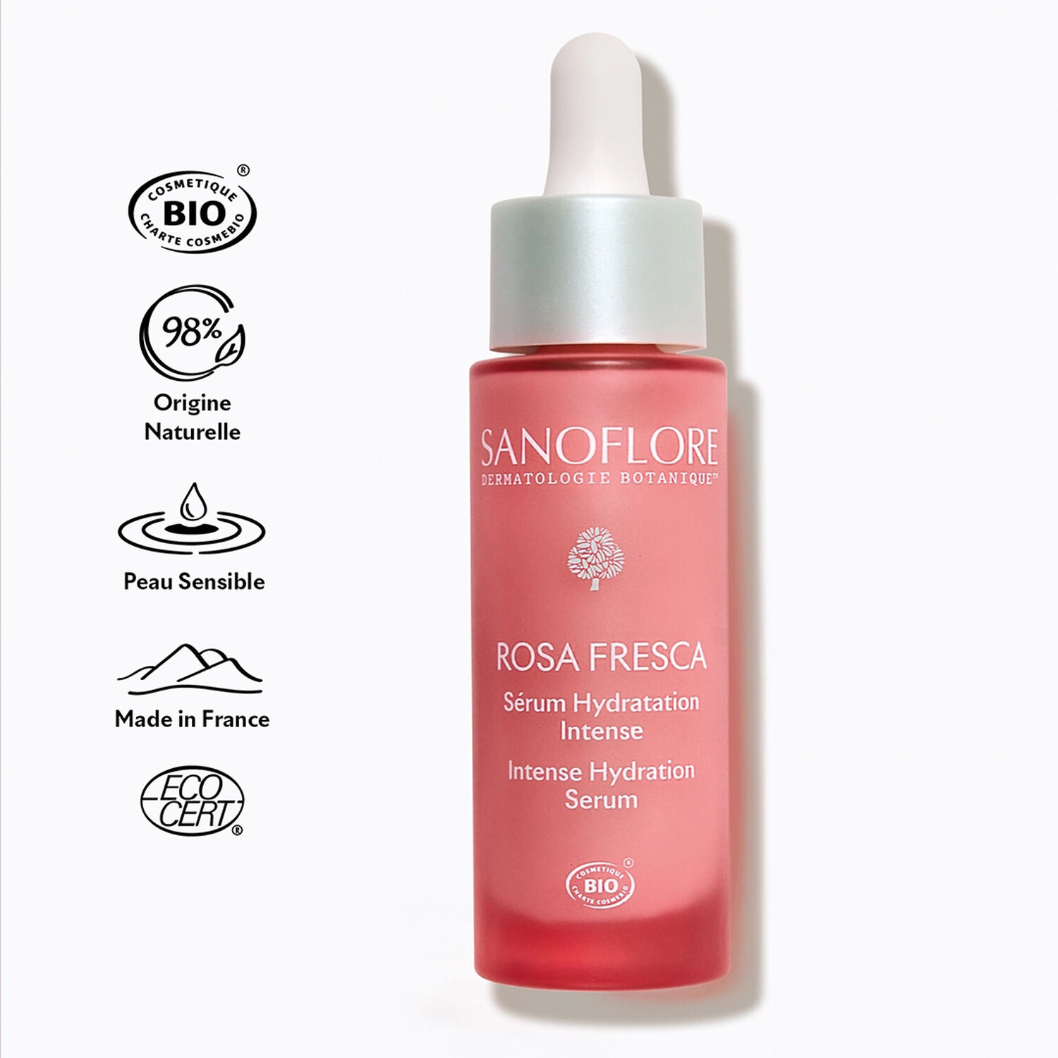 Sérum rosa fresca - Sérum concentré hydratant booster d'éclat 30 ml