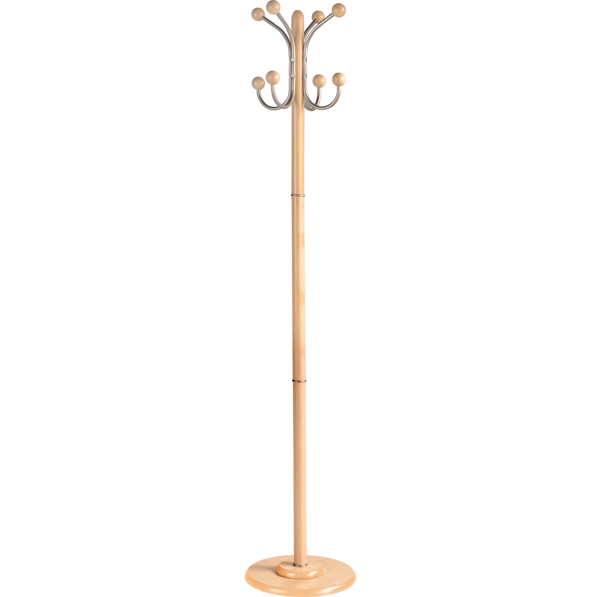 Perchero Office madera haya natural 170x35x35 cm