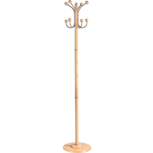 Perchero Office madera haya natural 170x35x35 cm