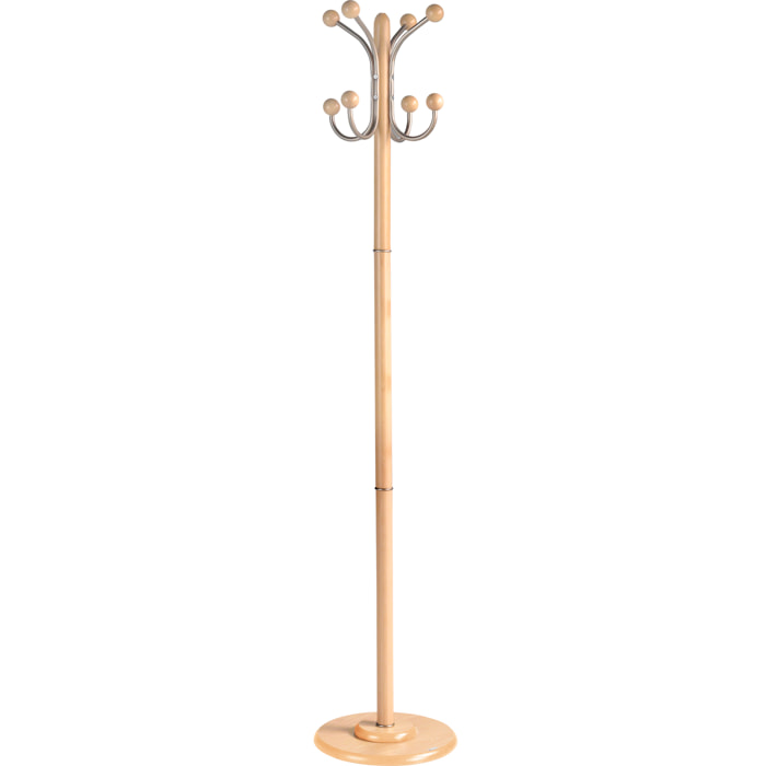 Perchero Office madera haya natural 170x35x35 cm