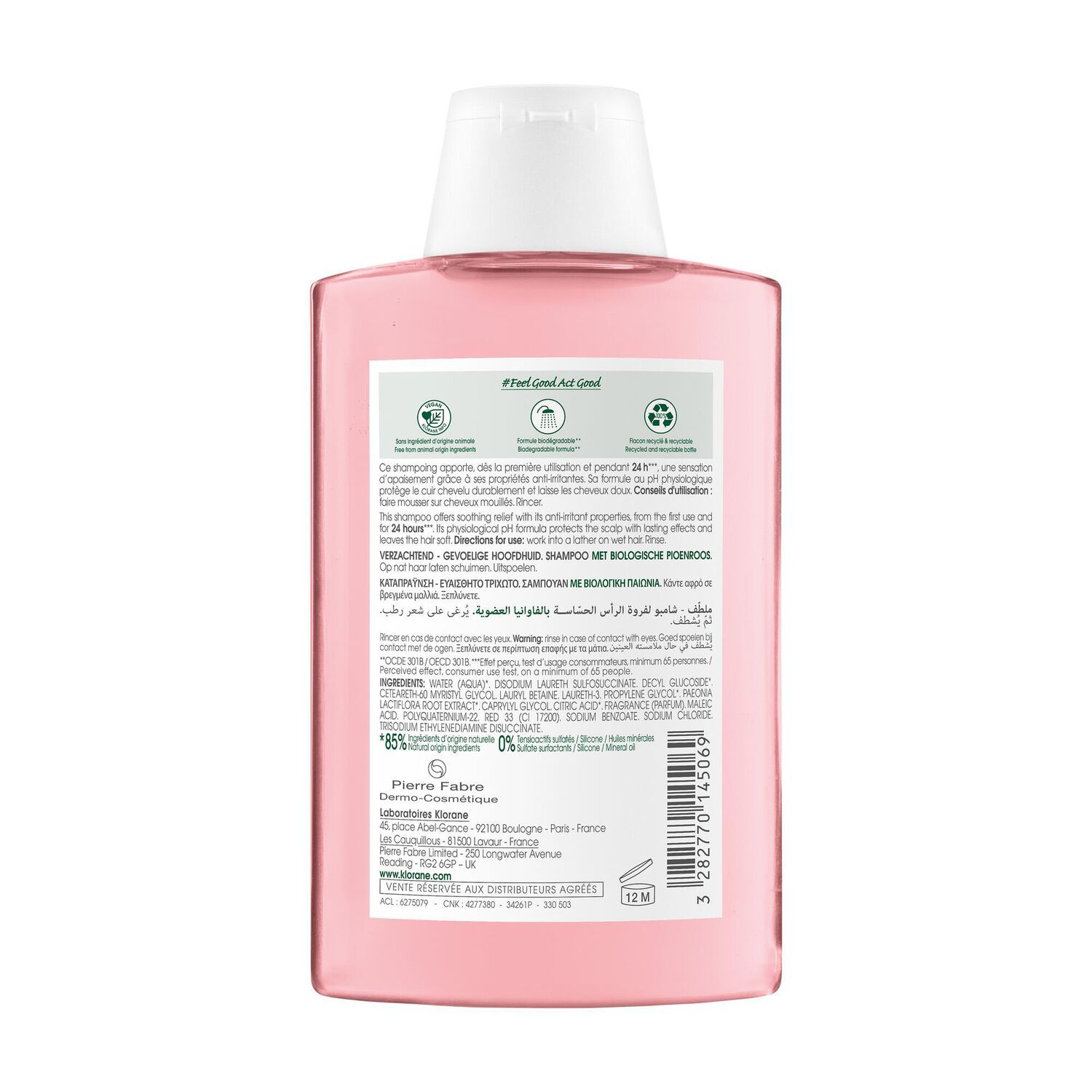 Pivoine  - Shampoing Apaisant - Cuir Chevelu Sensible