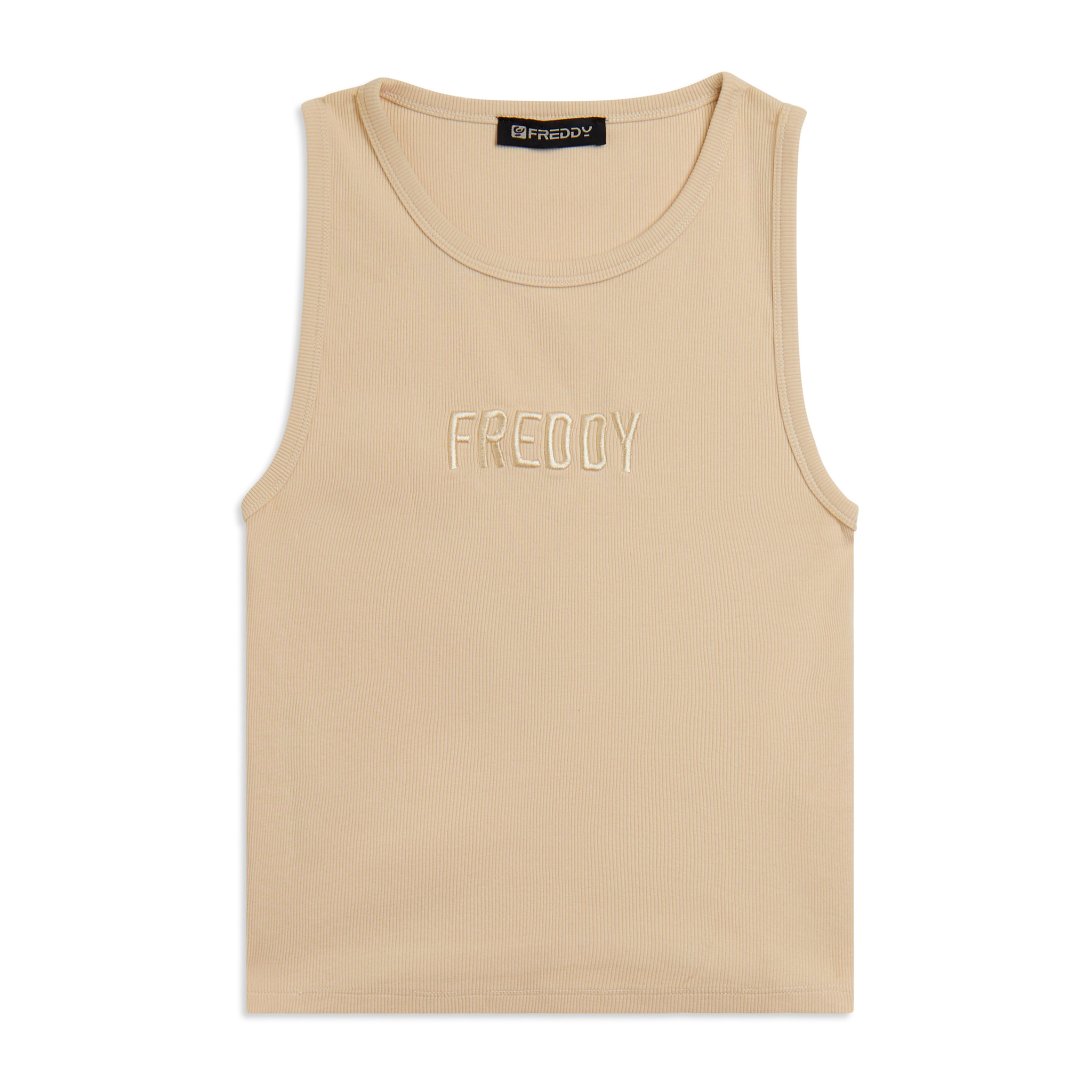 Canotta Cropped con logo FREDDY ricamato