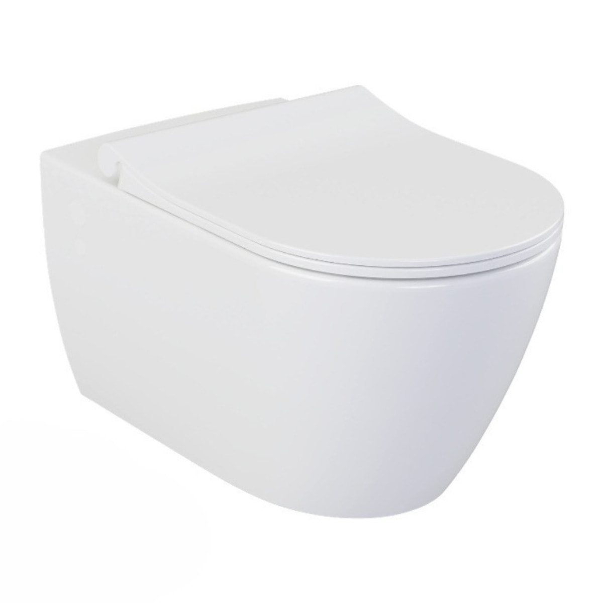 Pack WC Bati-support Geberit Duofix + WC suspendu sans bride Livea Bello + Abattant soft close + Plaque Blanche + Set d'habillag