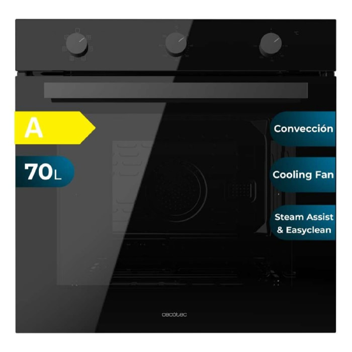 Cecotec Forno Multifunzione Bolero Hexa M236000 Glass Black Time A