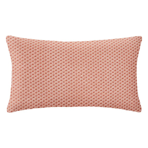 Coussin imprimé "Otto" rose terracotta 30x50cm
