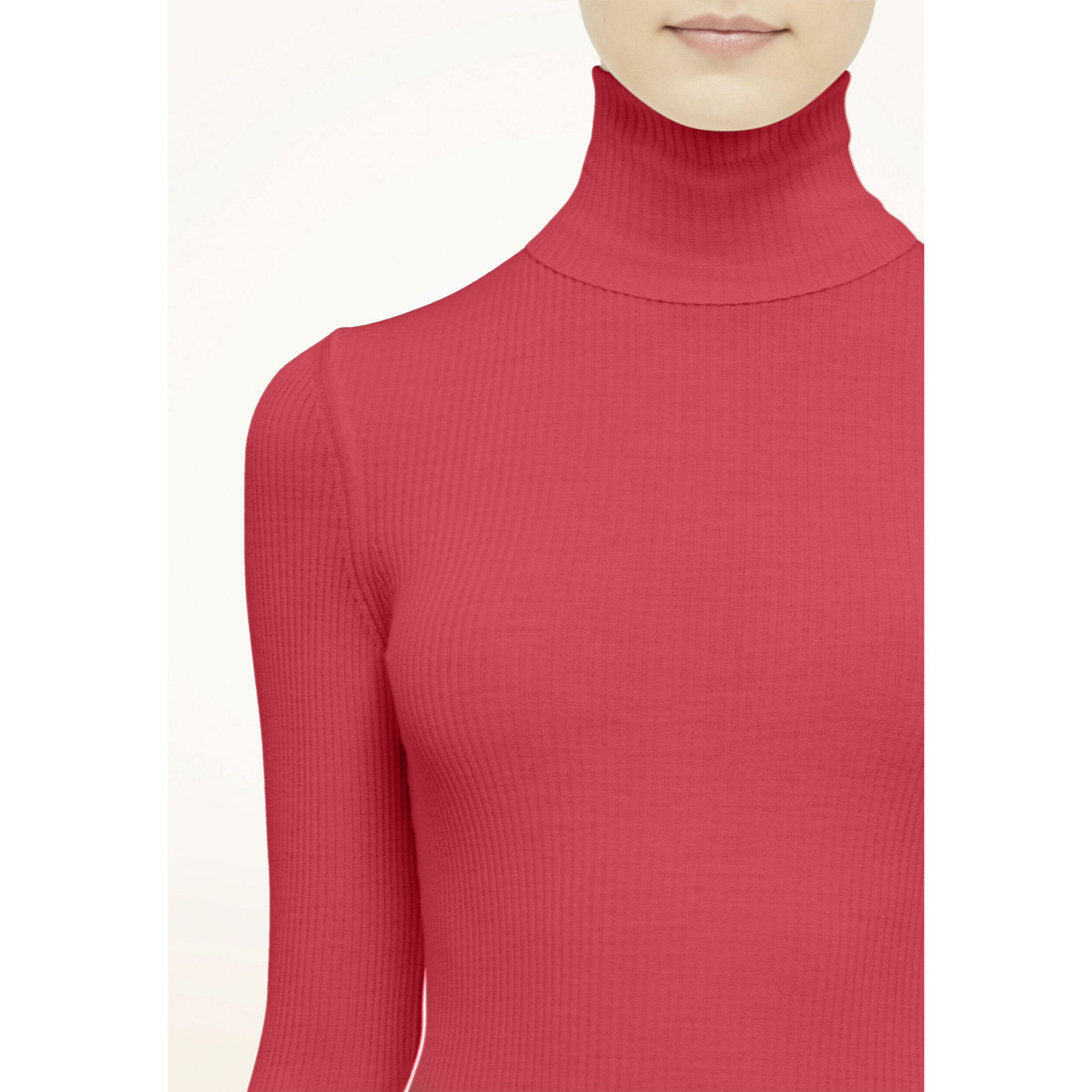 Top a maniche lunghe Merino Fine Rib Top Long Sleev