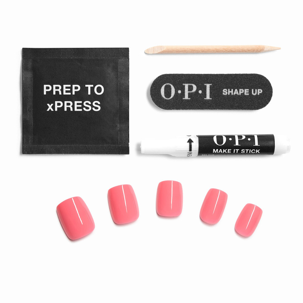 xPRESS-ON - Beat Goes Neon and On - Faux ongles réutilisables, effet gel - OPI
