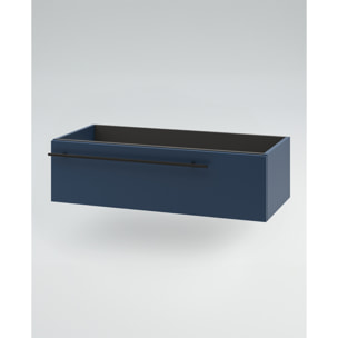 MOBILE DA BAGNO RIFLESSO 140 DOPPIA CASSETTIERA BLU OCEANO - 6 PEZZI