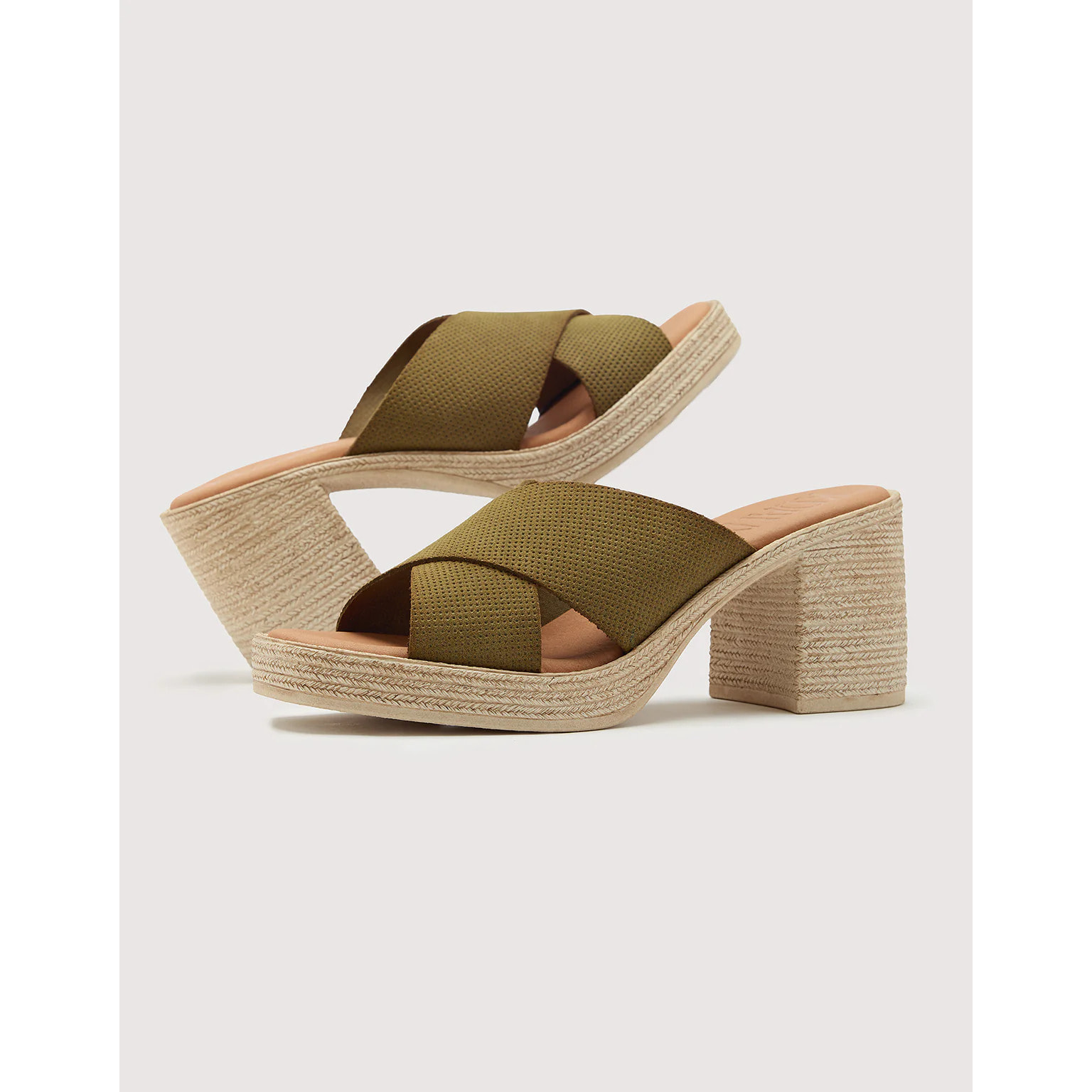 Sandalia Tacón Caqui - Marty