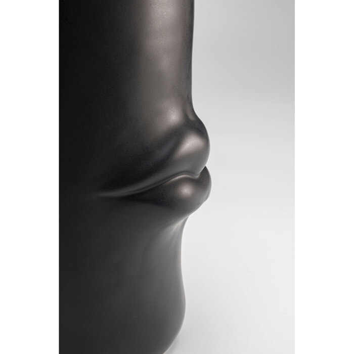 Vase lèvres 22cm noir Kare Design