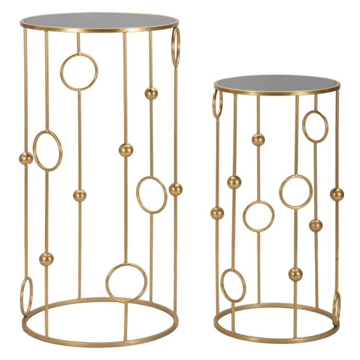 TAVOLINETTO CAGE COPPIA CHARME 1921 DORATI