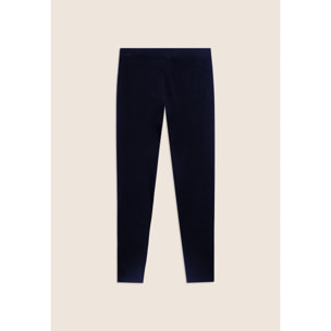 Leggings 7/8 con Cuciture a Cuore in Jersey pesante