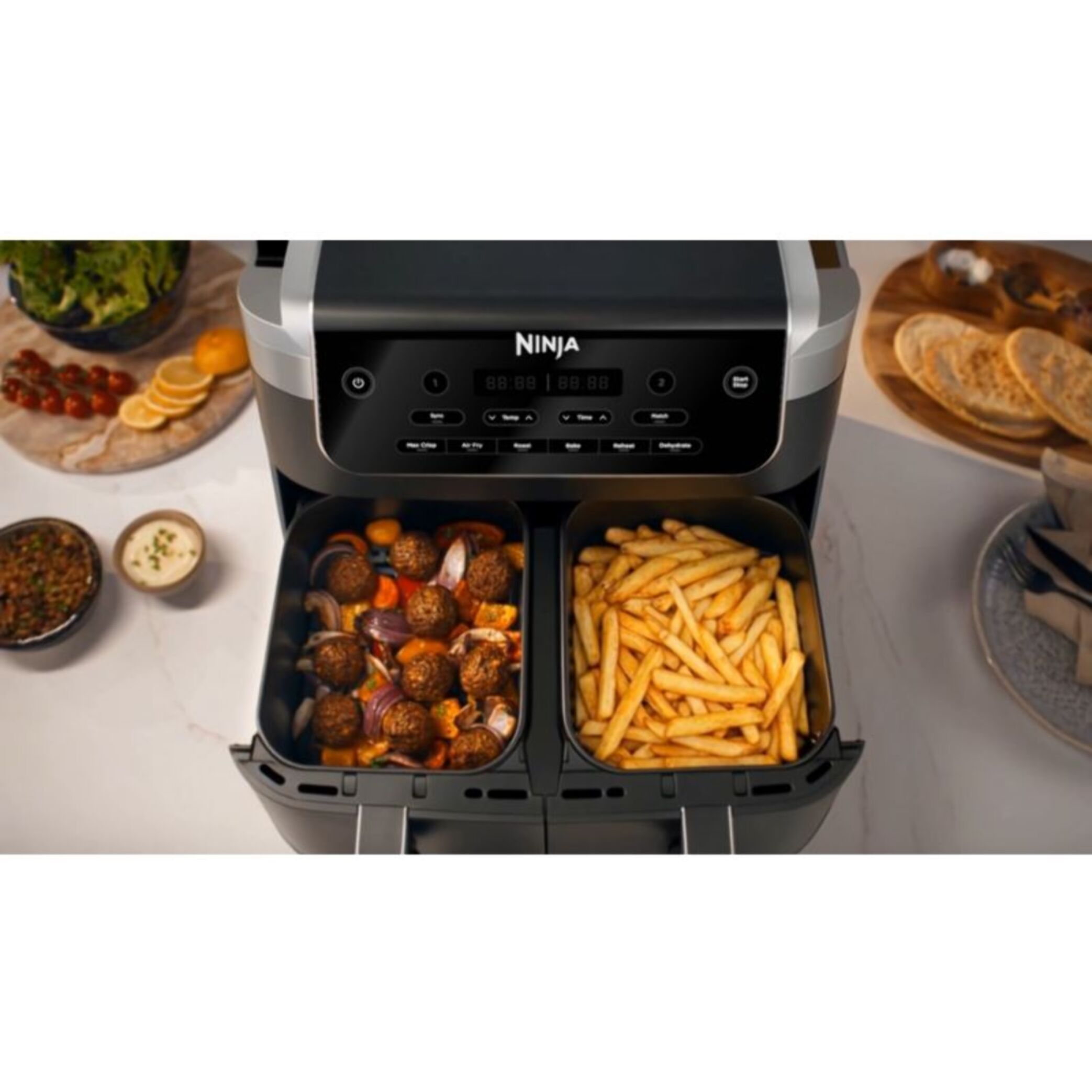 Friteuse sans huile NINJA Foodi Dual Air Fryer 7.6L DZ801EU
