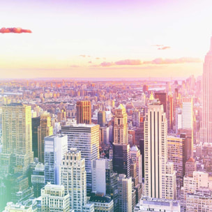 Tableau new york pastel Tableau alu Dibond