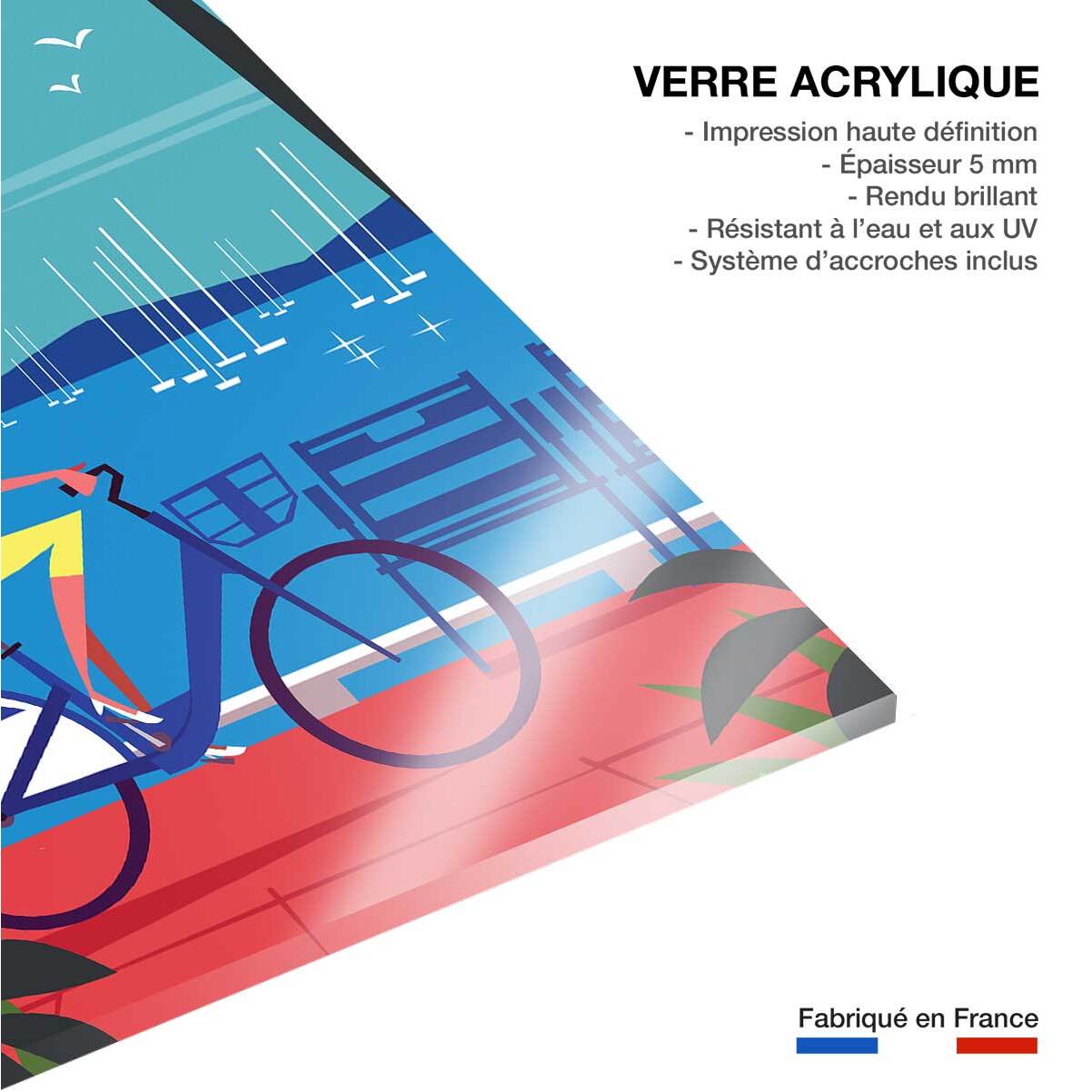 Tableau la baie des anges Tableau plexiglas