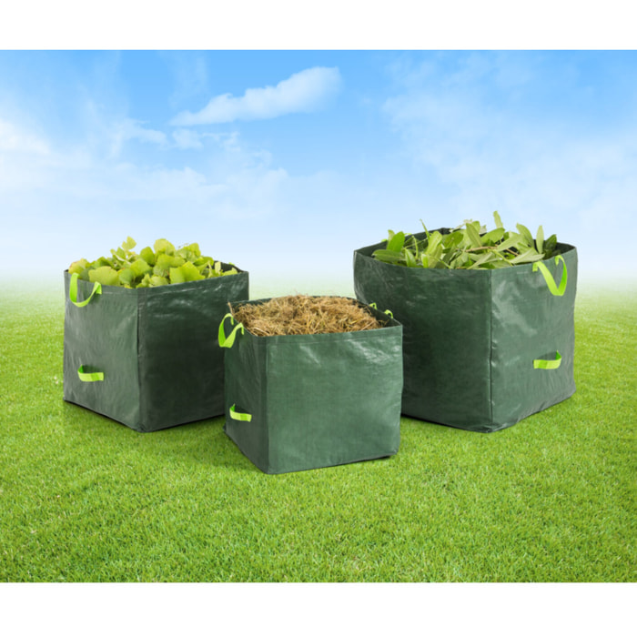 Sacs de jardin avec poignées - lot de 3