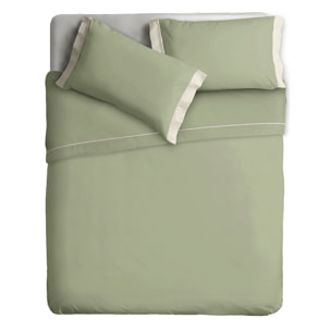 Completo letto Double-Color 1 Piazza Salvia/Panna