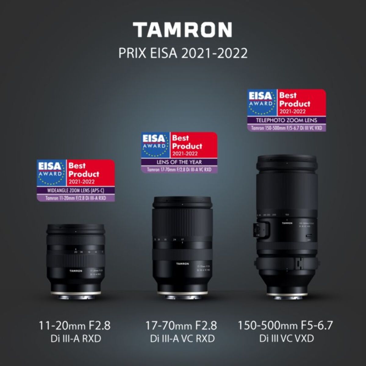 Objectif pour Hybride TAMRON 150-500mm F5-6.7 Di III VC VXD Sony FE