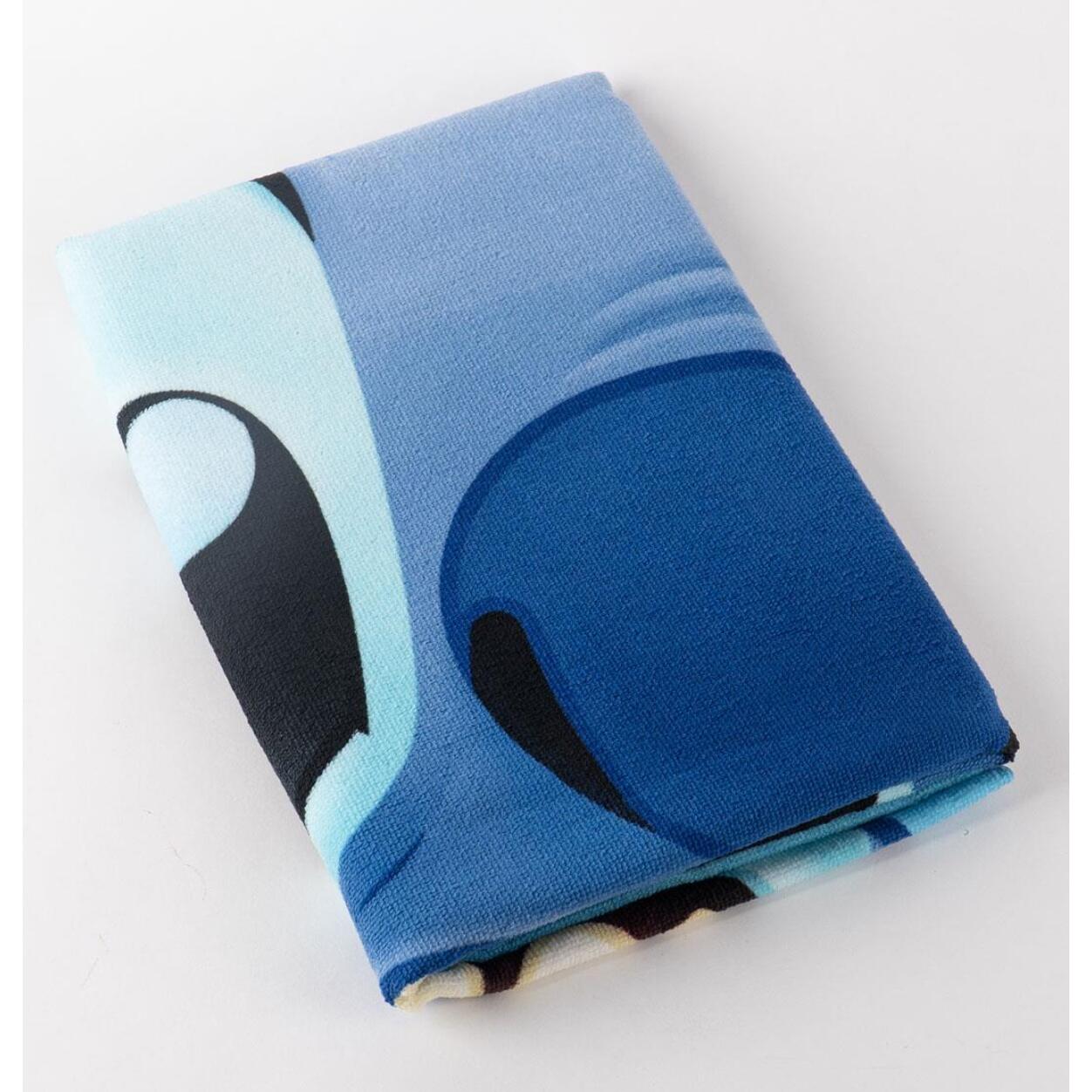 Toalla Microfibra de Stitch - 70x140x1 cm - Color:Azul