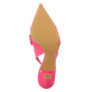 Slingback Donna colore Fuxia-Altezza tacco:6,5cm