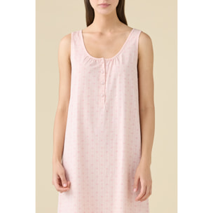 Camicia da notte donna estiva in cotone articolo romantic. Noidinotte