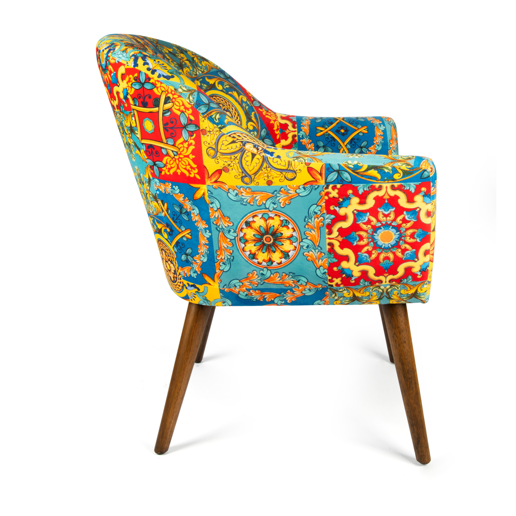 Poltrona Excelsa Trinacria poliestere e multistrato 70,5x65x83 cm multicolore