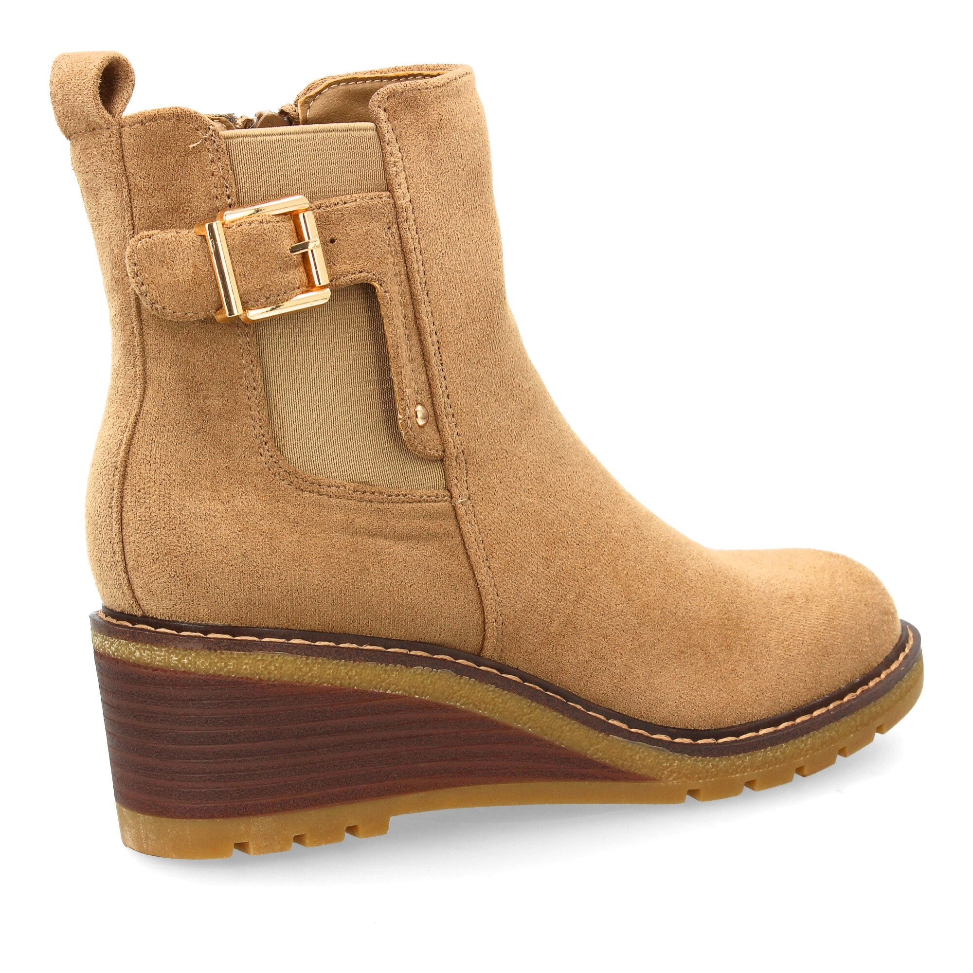 Bota de cuña con estilo minimalista para mujer