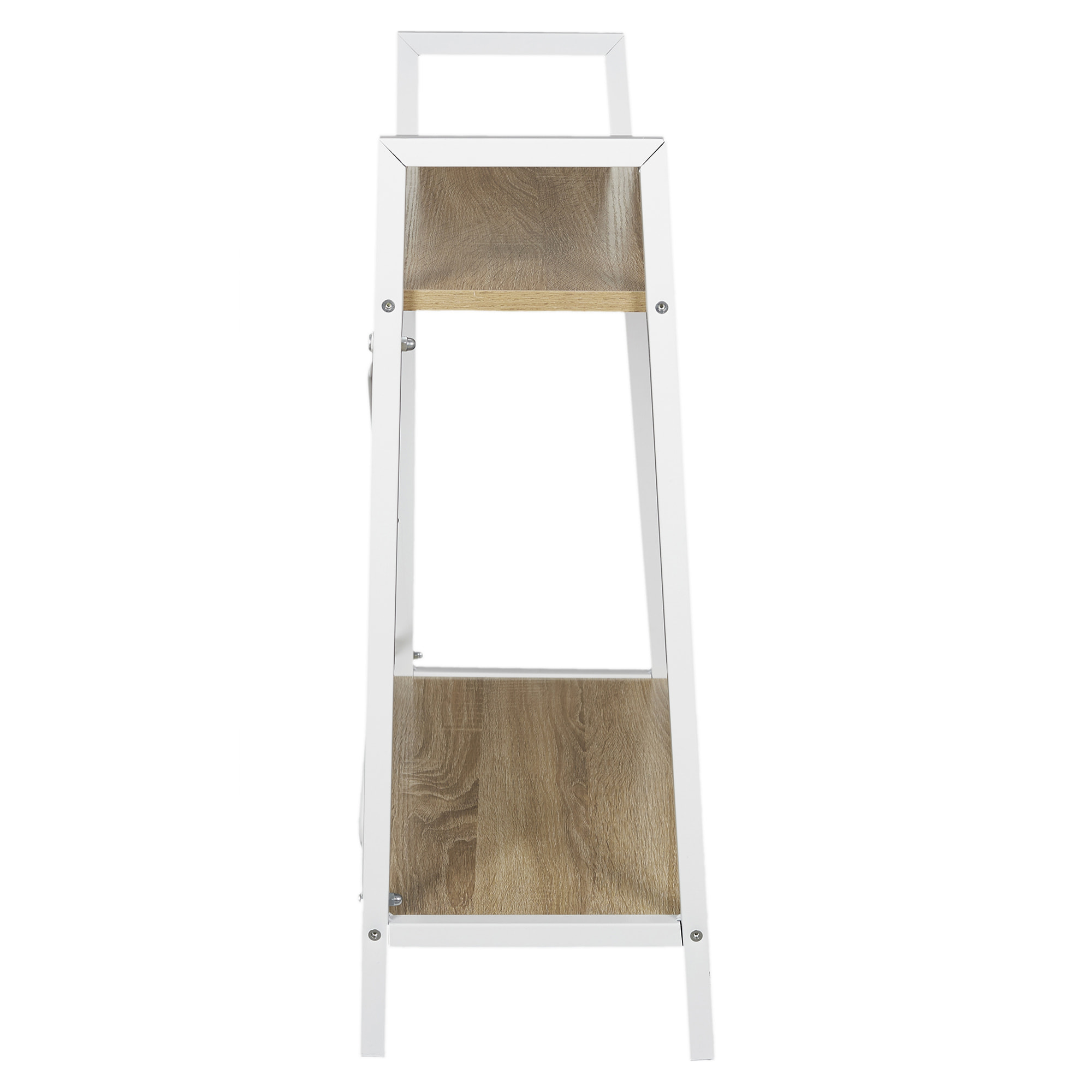 Etagere Bois Et Metal Blanc 70x60x27cm