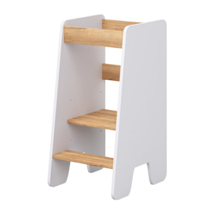 Torre Montessoriana Kitchen Helper Bianco e Quercia