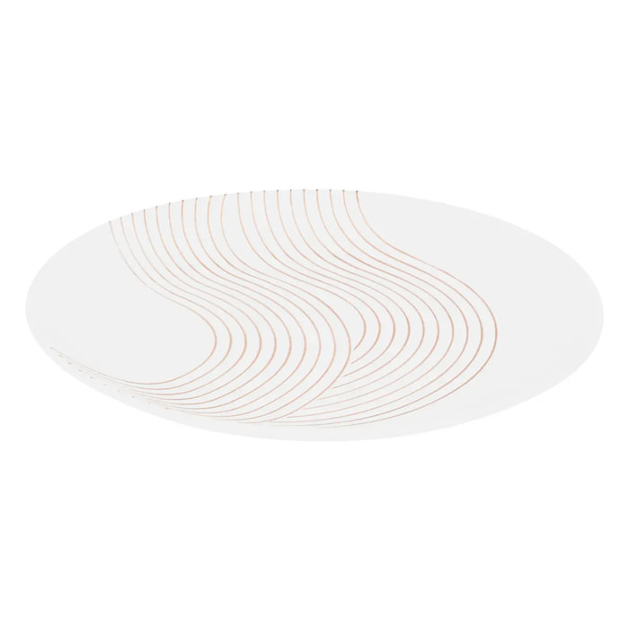 Assiette dessert Sky lounge blanc D19xH2,1cm