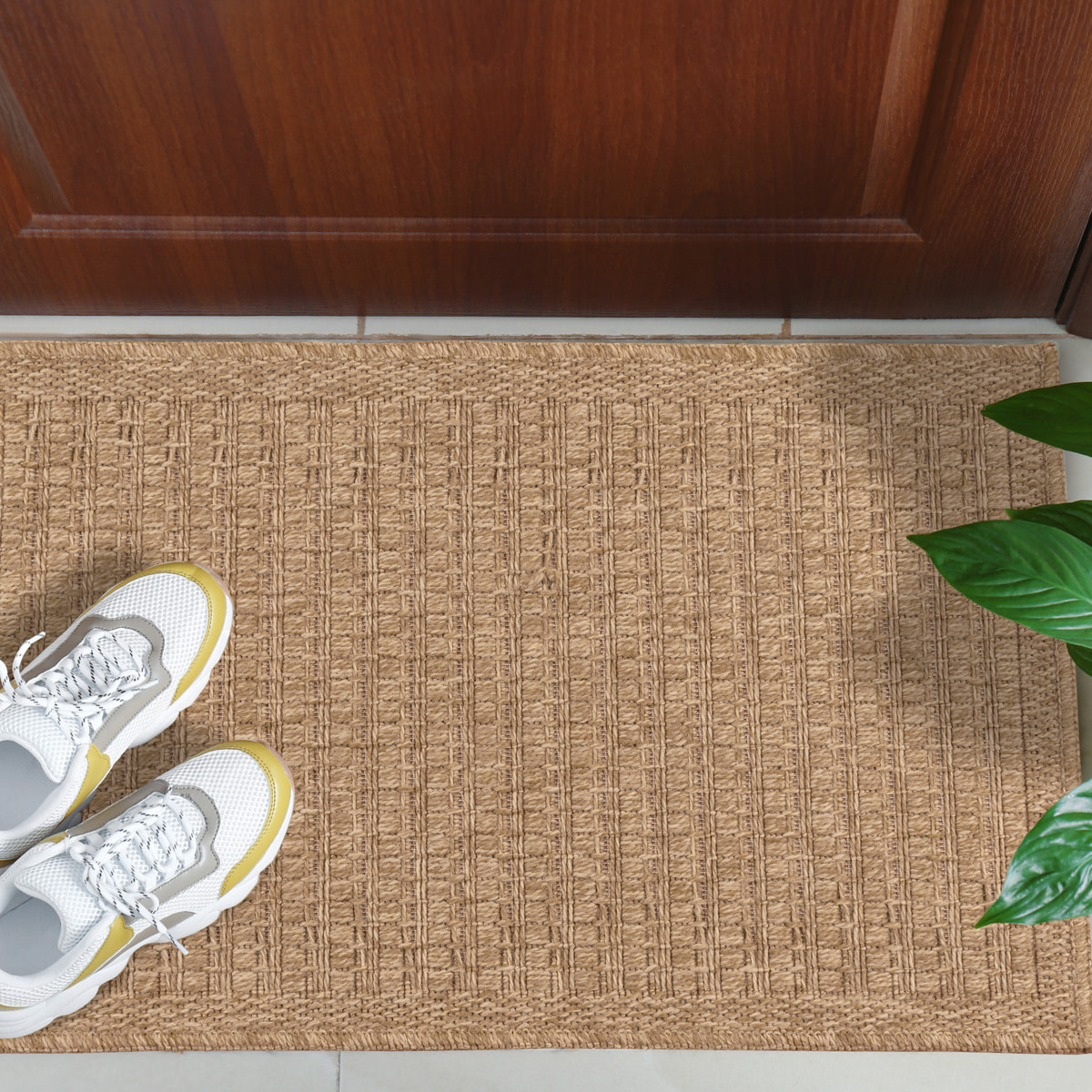 Nature - tapis aspect jute naturel beige