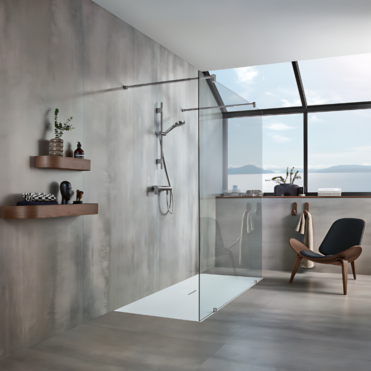 Mitigeur mécanique douche Liberty Chrome + Ensemble de douche Verve Showers 3 jets Chrome