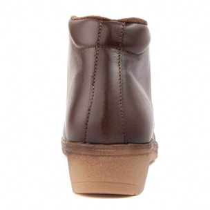 Botín De Cuña - Marrón - Altura: 4 Cm