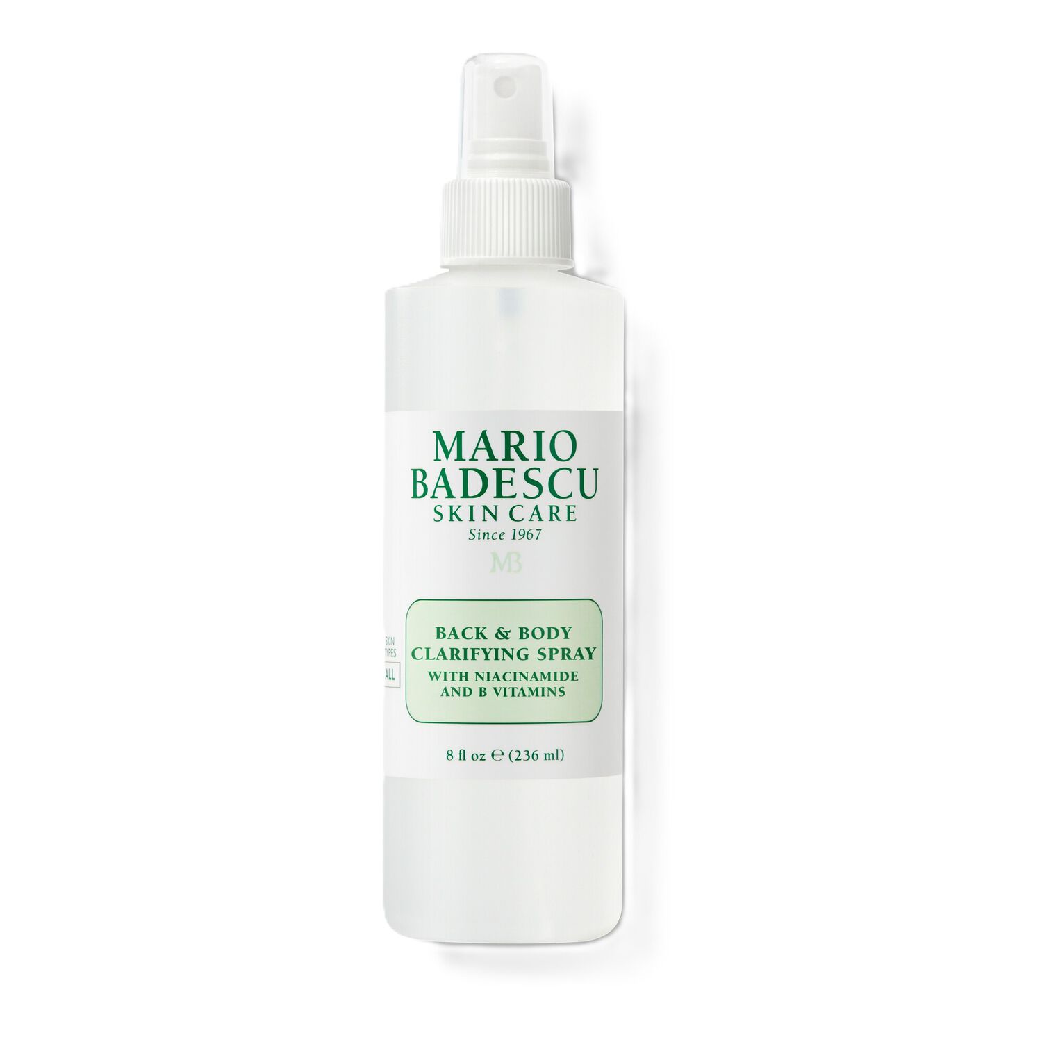 Back & Body Clarifying Spray 
with Niacinamide & B-Vitamins - Spray Clarifiant dos et Corps - Niacinamide et Vitamines B