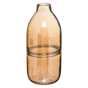 Vase "Line" - ambré - verre H30 cm