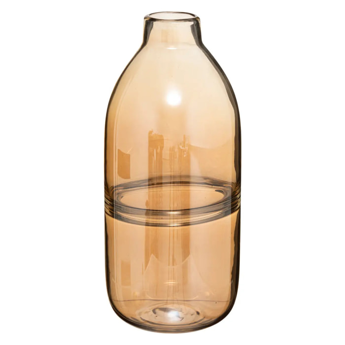 Vase "Line" - ambré - verre H30 cm