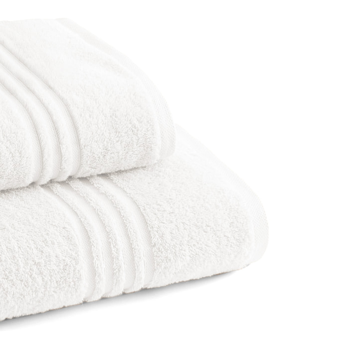 Serviette Éponge 100% Coton Peigné - 700 g/m2 BLANC