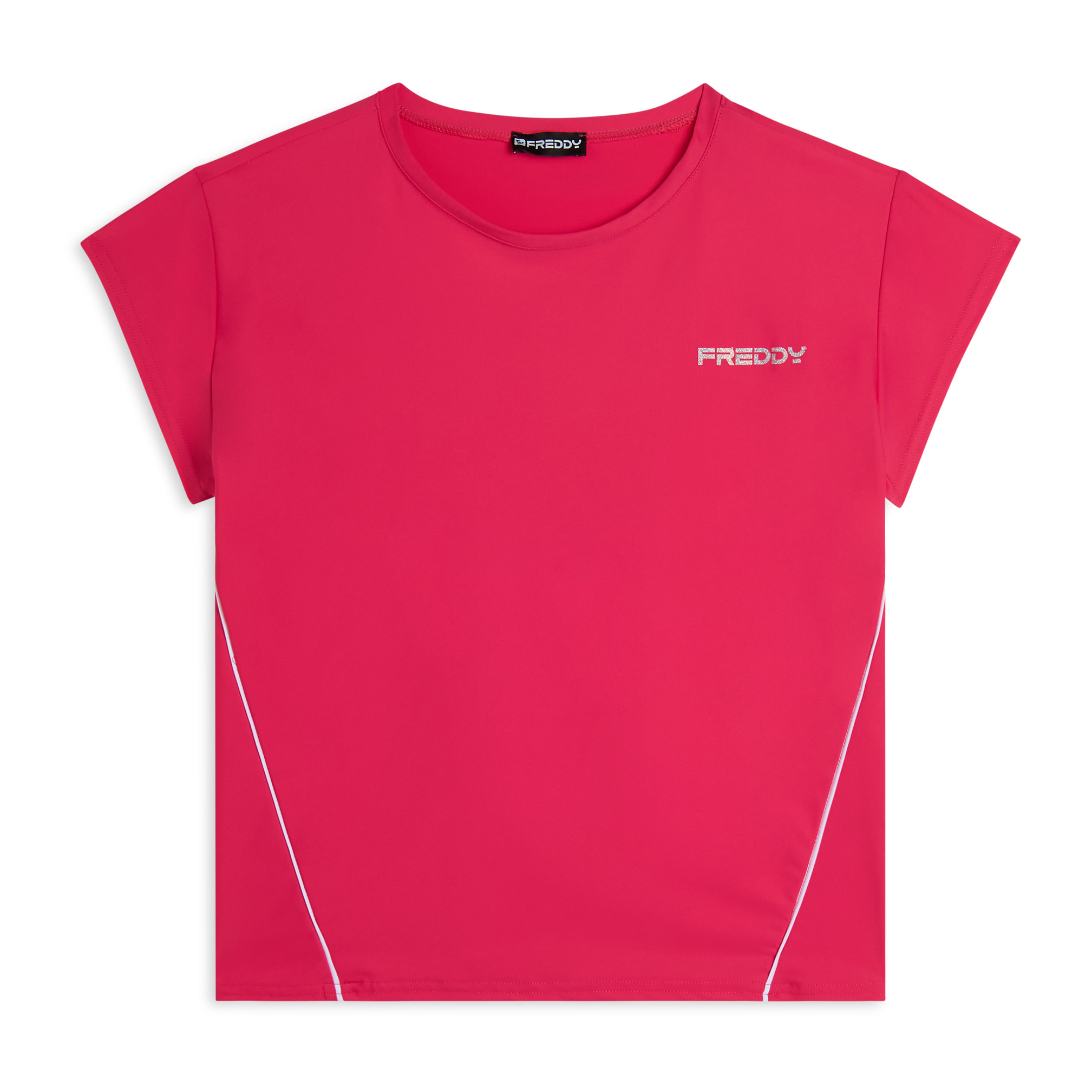 T-Shirt comfort in Tessuto tecnico con bordature a contrasto