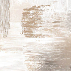 Affiche encadrée peinture abstraite beige Affiche + cadre en métal - Noir