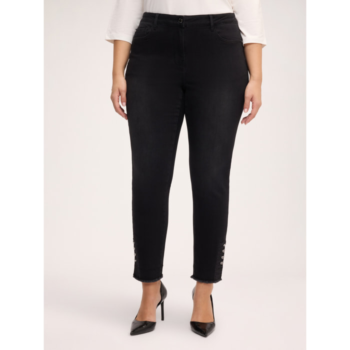 Fiorella Rubino - Jeans Skinny con applicazioni - Nero