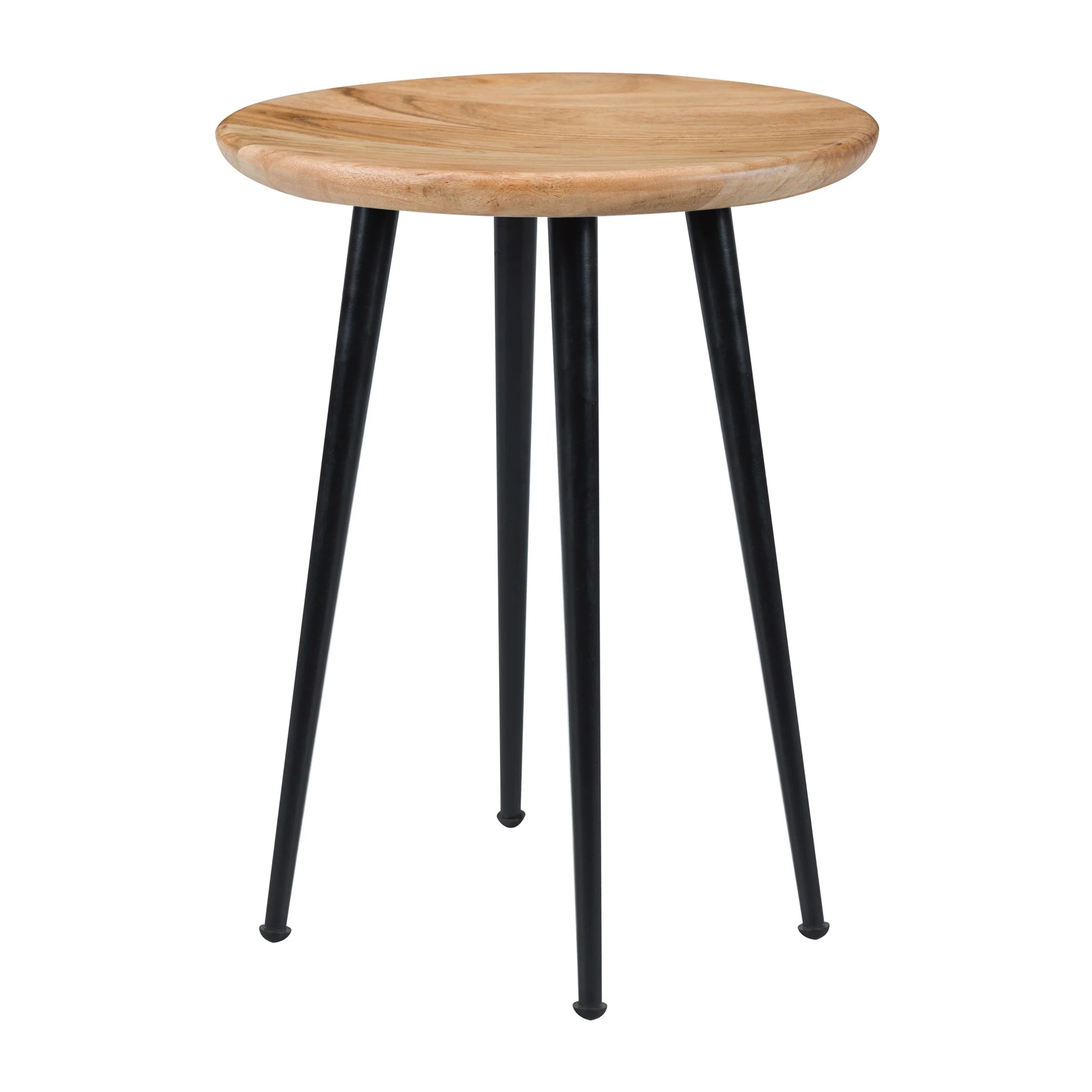 Tabouret rond en bois d'acacia - Modasa
