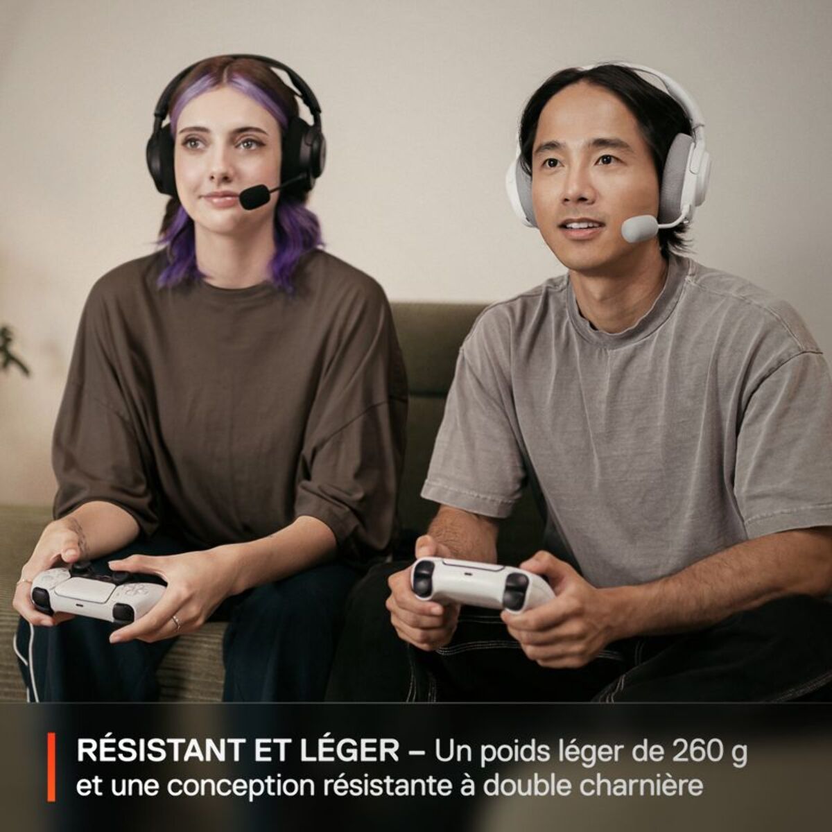 Casque gamer STEELSERIES Arctis Nova 3PW Blanc