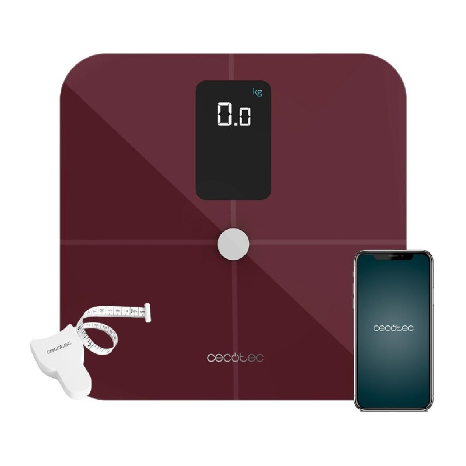 Bilance con app Surface Precision 10400 Smart Healthy Vision Garnet Cecotec