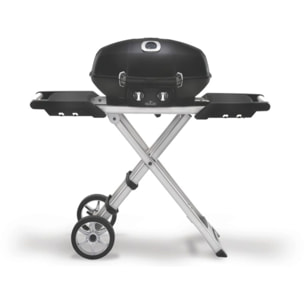 Barbecue gaz NAPOLEON Travel Q Pro noir 2brûleurs sur chariot pliant, 54x37 cm