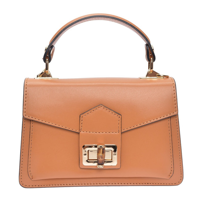 Borsa a mano Anna Luchini Cammello