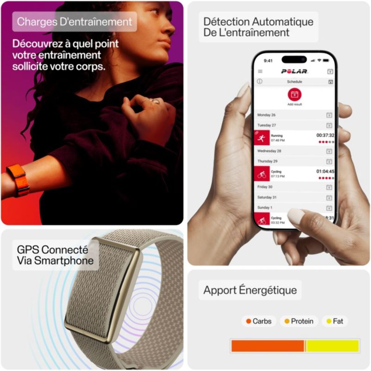 Bracelet connecté POLAR Loop GLD/SAND S-L